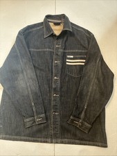 Mens Rocawear Raw Dark Blue Denim Jacket NWT