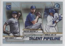 2020 Bowman Talent Pipeline Trios Chrome Kris Bubic Foster Griffin #TP-KCR 0b3