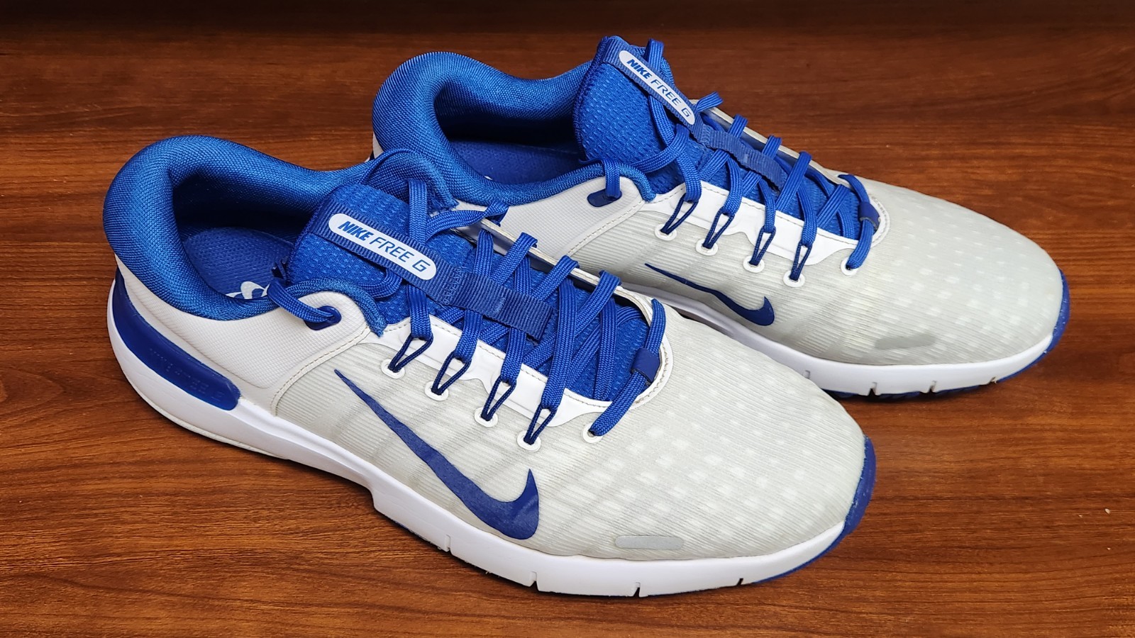 (white/grey/ Royal Blue) Us 12 W Wide