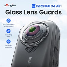 Camera Lens Front Rear Protective Covers Snap-On Lens Caps for Insta360 X4 Air