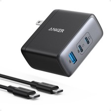 USB C Charger 100W 3 Port Fast Compact GaN Black Anker Nano