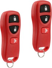 Key Fob Keyless Entry Remote fits Frontier Armada Murano Pathfinder 2-Pack Red