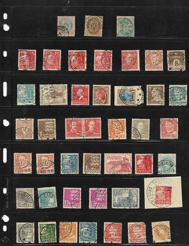 Dänemark Briefmarken: 1870er-60er Jahre Ausgaben; 44er Gruppe; Färöer Inseln Stadtstempel