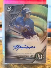 2022 Bowman Platinum Alejandro Pie Top Prospect Auto #TOP-79 Tampa Bay Rays