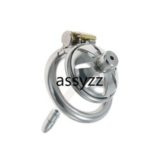 Stainless Steel Male Chastity Device Pocket-Size Cage Men Metal Lock Belt CC666
