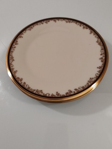 Set di quattro piatti da pane vintage Lenox China Eclipse