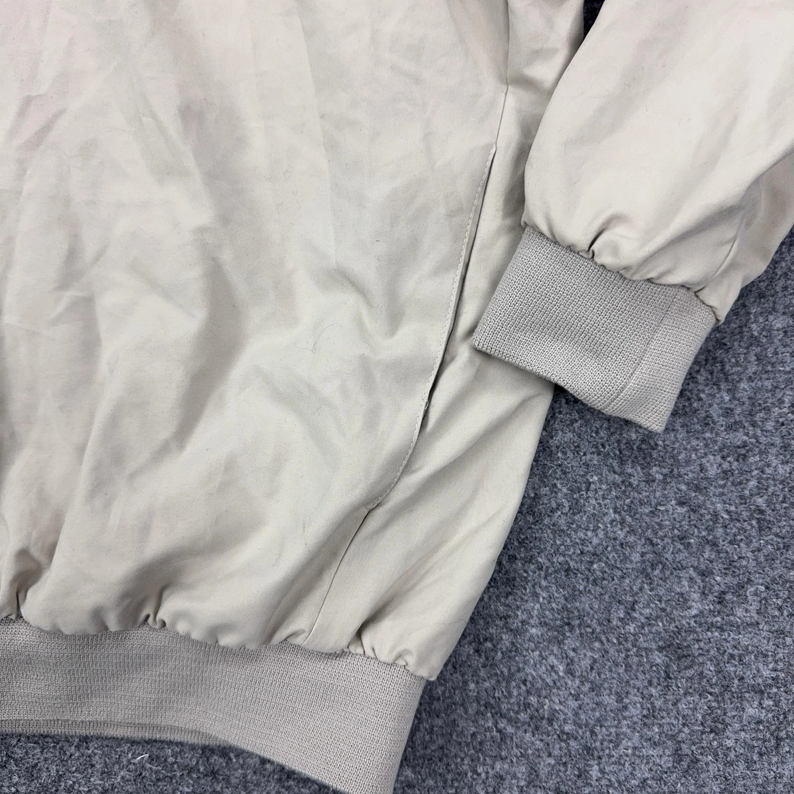 Sunderland Of Scotland Jacket Mens Small Beige Golf Windbreaker V Neck Pullover - product detail image 4