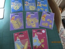 8 X PACKUNGEN DISNEY MESSING SCHABLONEN MICKEY MOUSE KARIERT POOH, PRINZESSIN BRANDNEU