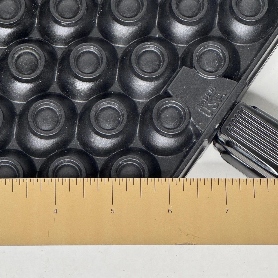 Nordic Ware Egg Waffle Pan Bubble Waffle Maker Hexagon Nonstick USA Stovetop - Image 3 of 4