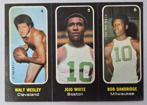 Wesley 4, White 5, Dandridge 6 card