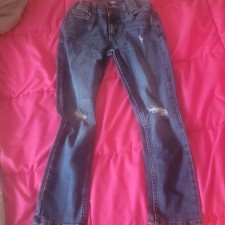Wonder Nation Slim Fit Boys Jeans Blue Size 7 Distressed Pockets