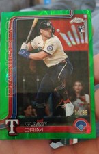 2025 Topps Chrome Update Series - Blaine Crim #USC83 Green RayWave Refractor /99