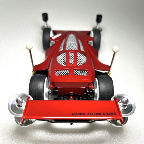 Tamiya Mini 4WD Big Bang Ghost Candy Red Super 1 telaio modello verniciato - Foto 5 di 11