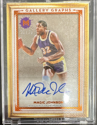 2024 Topps Motif Gallery Graphs Magic Johnson Autograph Serial #/25 Insert