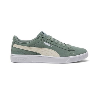 PUMA Vikky V3 Wide Lace Up  Womens Green Sneakers Casual Shoes 39088326