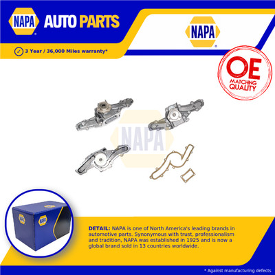 Water Pump fits ALFA ROMEO 166 936 2.0 98 to 00 AR34102 Coolant NAPA 55191534