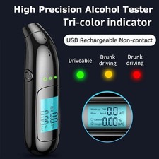 Etilometro Portatile Alcool Test Certificato Professionale Led Display Digitale