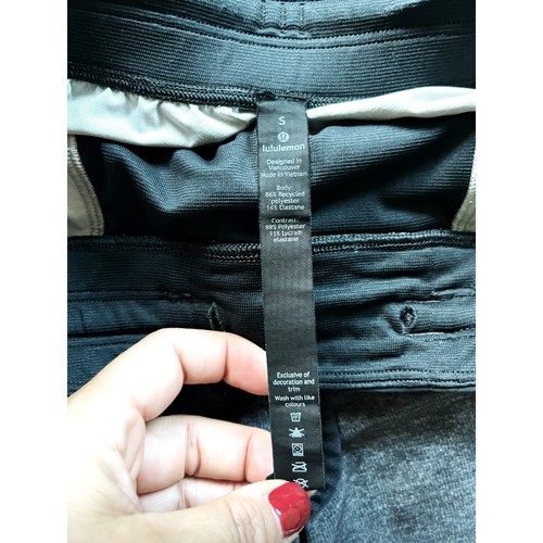 LULULEMON Men T.H.E. Linerless Short 9" Drawstring Gray Active Workout Small EUC - Imagen 3 de 5