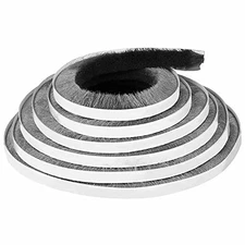 Door Brush Seal, 33Feet, Felt Pile Weather 33Feet x 0.2in Brush x 0.4in Backing