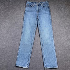 Levi's Jeans Women 28 Blue 724 High Rise Straight Leg Denim Stretch Casual Boho