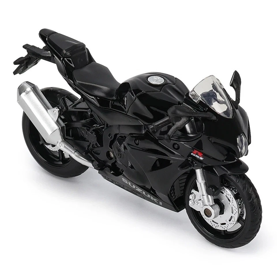 1:18 Suzuki GSX-R1000 Alloy Diecast Motorcycle Model BLACK Racing Bike Gift Toy - Image 4 of 4
