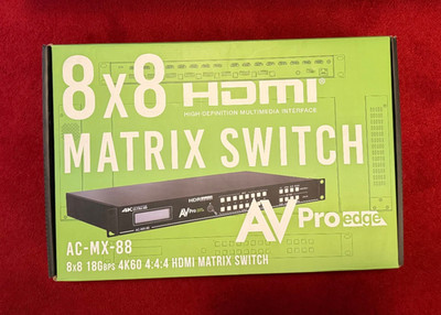AV Pro Edge AC-MX-88HDBT 8x8 HDMI AV Matrix Switcher NEW
