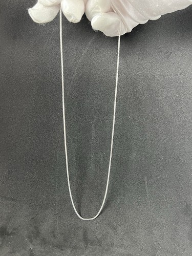 Silver Necklace 50cm 2.50g Box Chain New With Packaging