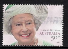 AUSTRALIA 2007 50c QUEEN'S BIRTHDAY  STAMP VFU*