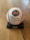 Bud Harrelson Signed/Inscribed "69 Champs" Baseball New York Mets PSA Authentic