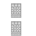 Set of 2 Schneeflocken Fenstersticker Schneeflocken-fensteraufkleber
