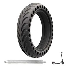 Electric Scooter Solid Tires 8.5x2 inch 50/75-6.1 Black Compatible Replacement