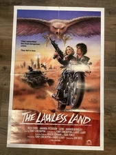 THE LAWLESS LAND - 27x40 Folded Movie Poster 1988 Super Rare Western Sci-Fi