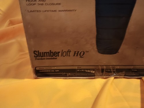Blue+Orange Slumberjack Lattitude -0F Sleeping Bag New Old Stock Sealed - Afbeelding 5 van 11