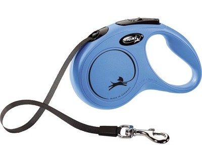 Hundeleine flexi New Classic Gurt Gr. S 5 m blau
