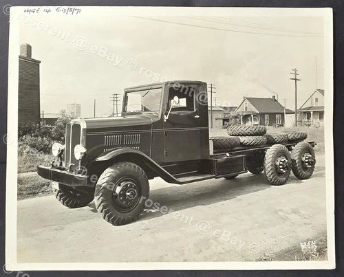 Vintage British Colombia Canada - Six Wheeled Truck - original photo 25 by 21cm