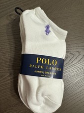 Polo Ralph Lauren Girls 6 Pairs Low-Cut Socks 8-9.5