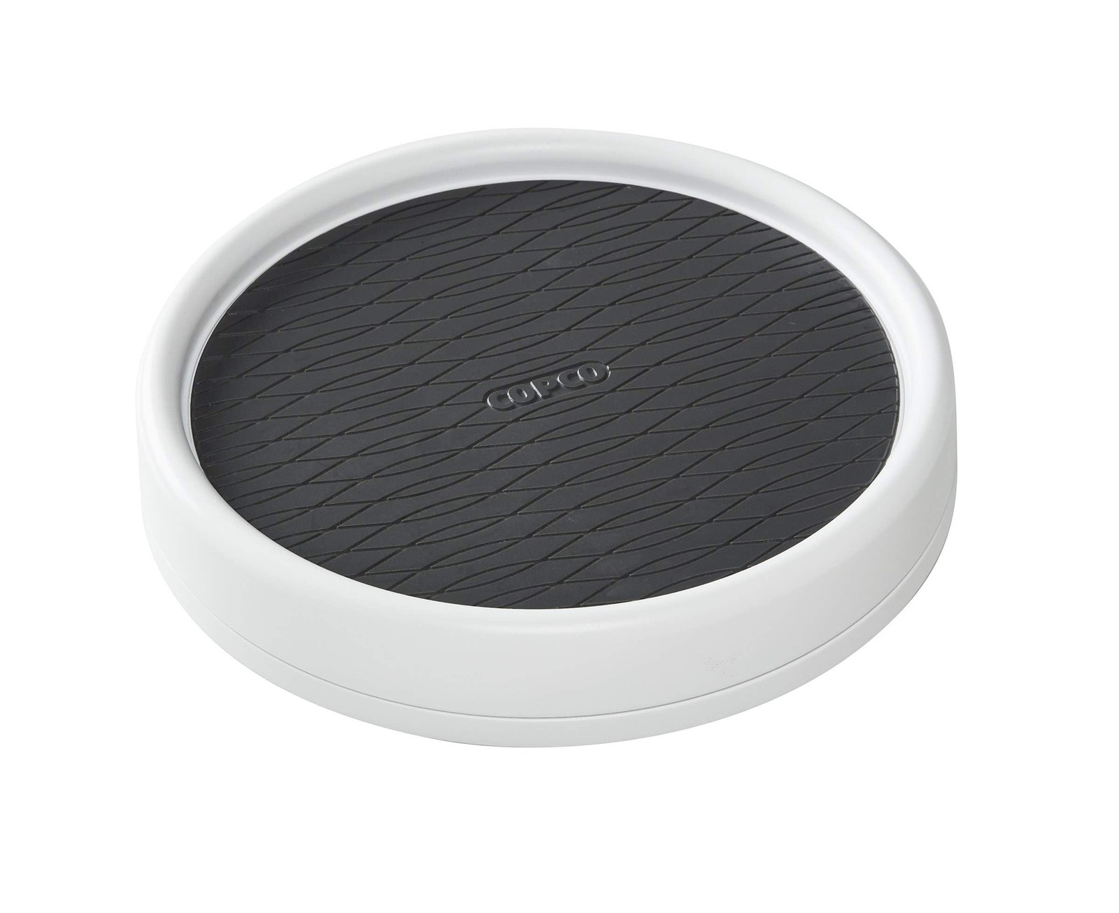 9-Inch Charcoal Non-Skid Lazy Susan Turntable for Pantry Cabinet