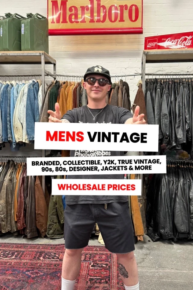 MENS BRANDED VINTAGE 💥 FRESH DELIVERY - WHOLESALE PRICES 💸