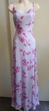 Lulus Floral Maxi Dress Women's Purple, V-Neck, open Back size M UEC 