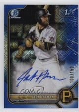 2022 Bowman Chrome Prospect HTA Choice Refractor 100/150 Jack Herman Auto v9t