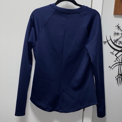 Damen Under Armour ColdGear Langarm Sport Top Medium Navy Blau Dick - Bild 4 von 10
