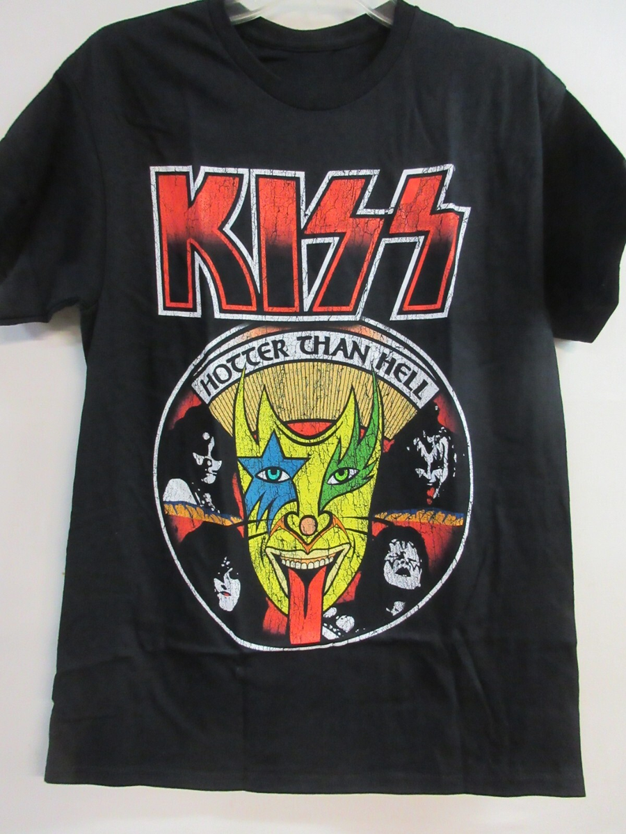 KISS OFFICIAL MERCH HOTTER THAN HELL 2022 BAND CONCERT MUSIC T