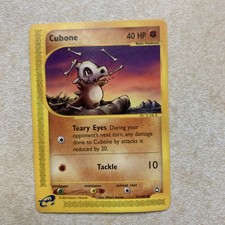 Pokémon TCG E-Reader Cubone 72/147 Aquapolis Common Regular Basic 40 HP