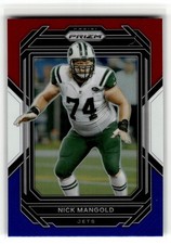 Nick Mangold 2022 Panini Prizm #233 New York Jets Red White and Blue