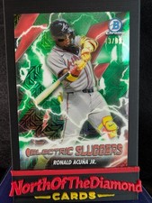 2026 Bowman Chrome Electric Sluggers Green Ronald Acuna Jr /99 ES-8 Braves SSP