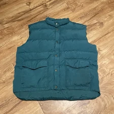 Vintage Cabelas Northern Goose Down Puffer Vest Green Men XL Outdoorsman Hunter
