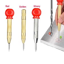 Spring Loaded Automatic Centre Punch Center Marker Hole Tool for Metal, Wood