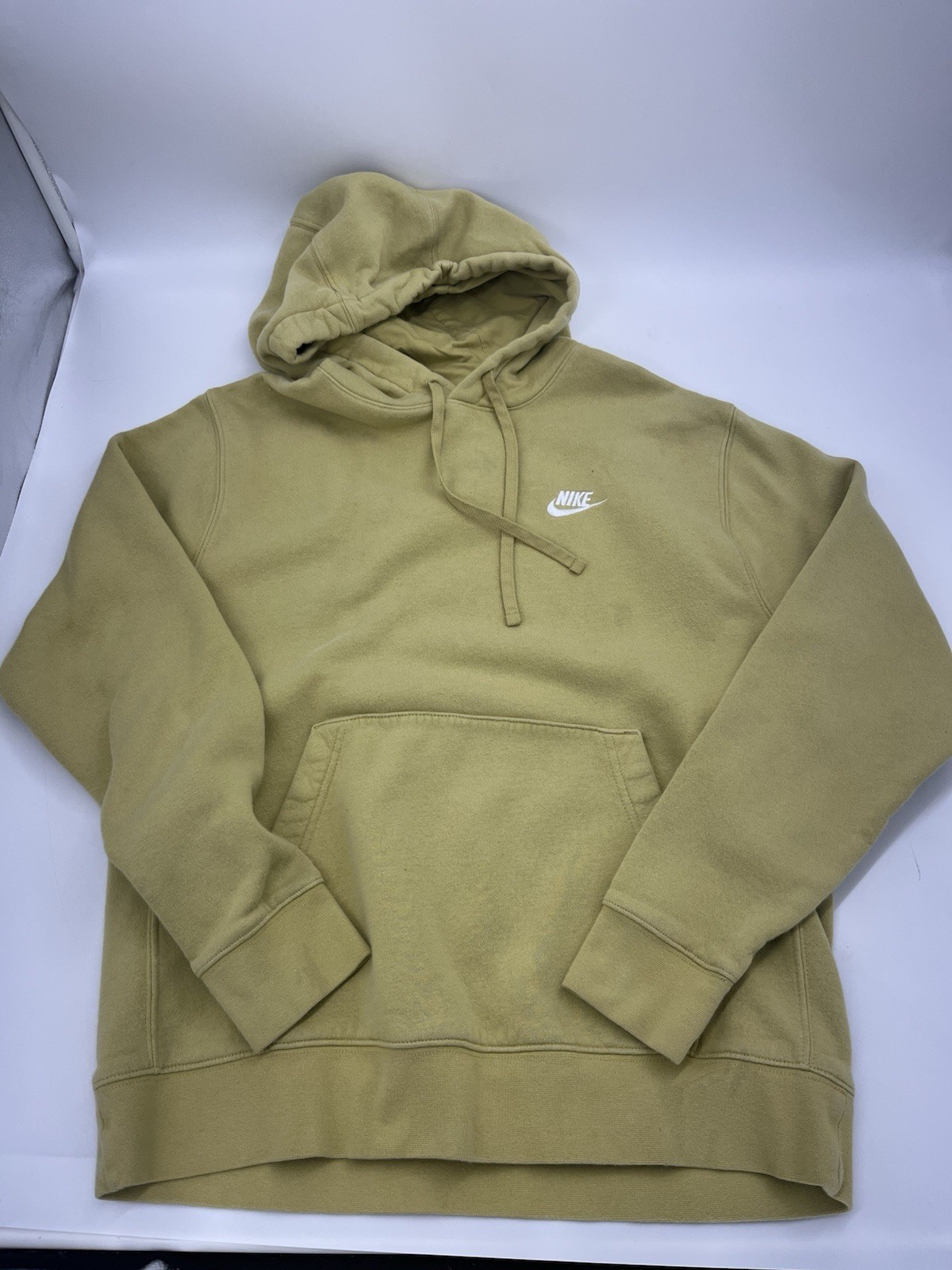 Nike Olive Green Hoodie Womens Size Medium Pullover Sweatshirt