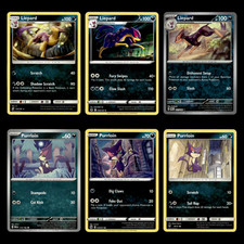 6x Liepard Lot Purrloin 136 Sun Moon Unified Minds Pokemon Cards Collection Set