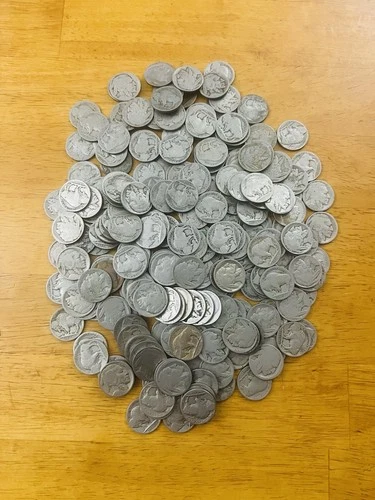 Buffalo Nickel 5 Cent Lot 100 Pcs Indian Head Bison No Date Coins